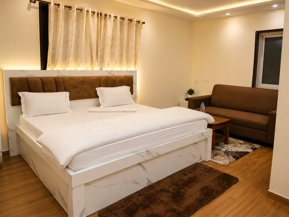 Deluxe Garden View Room at MYRA Golden Beach Resort